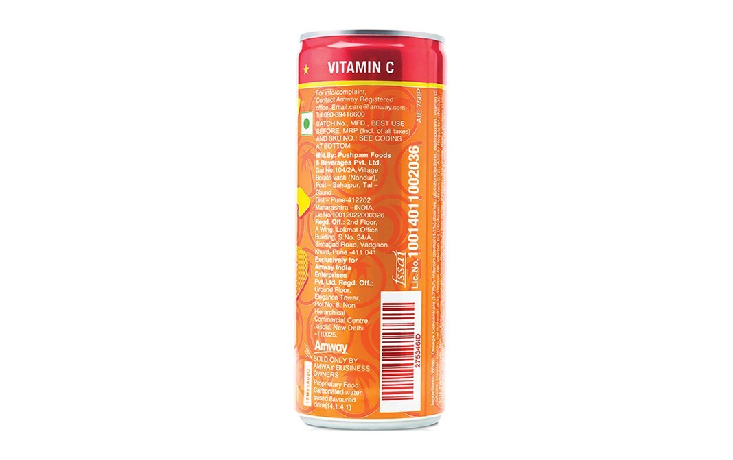 XS Energy Drink Orange Juice Blast    Can  250 millilitre